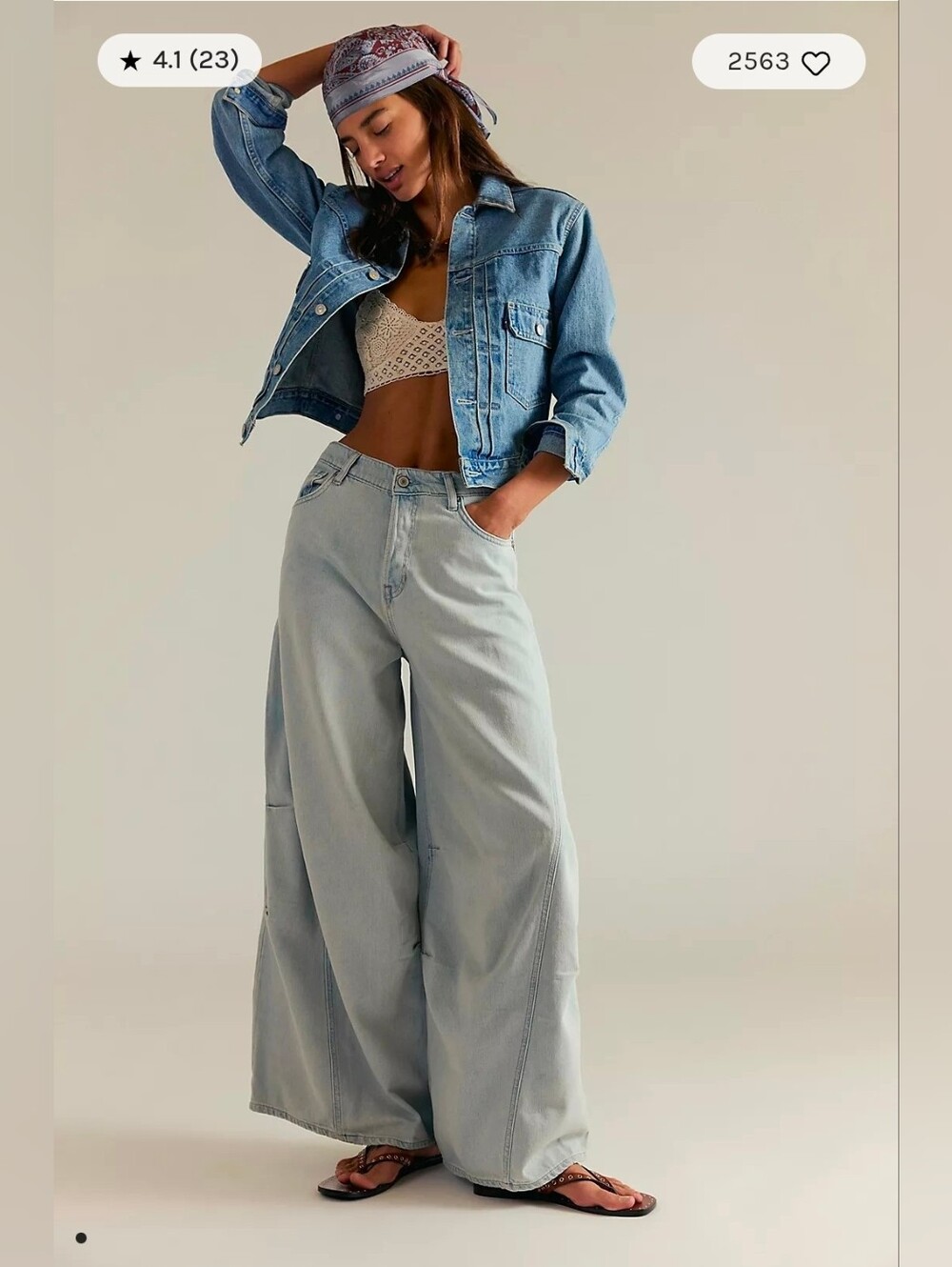 Free People We The Free Westward Demi Jean Fade Into You sz 27 - Picture 2 of 11